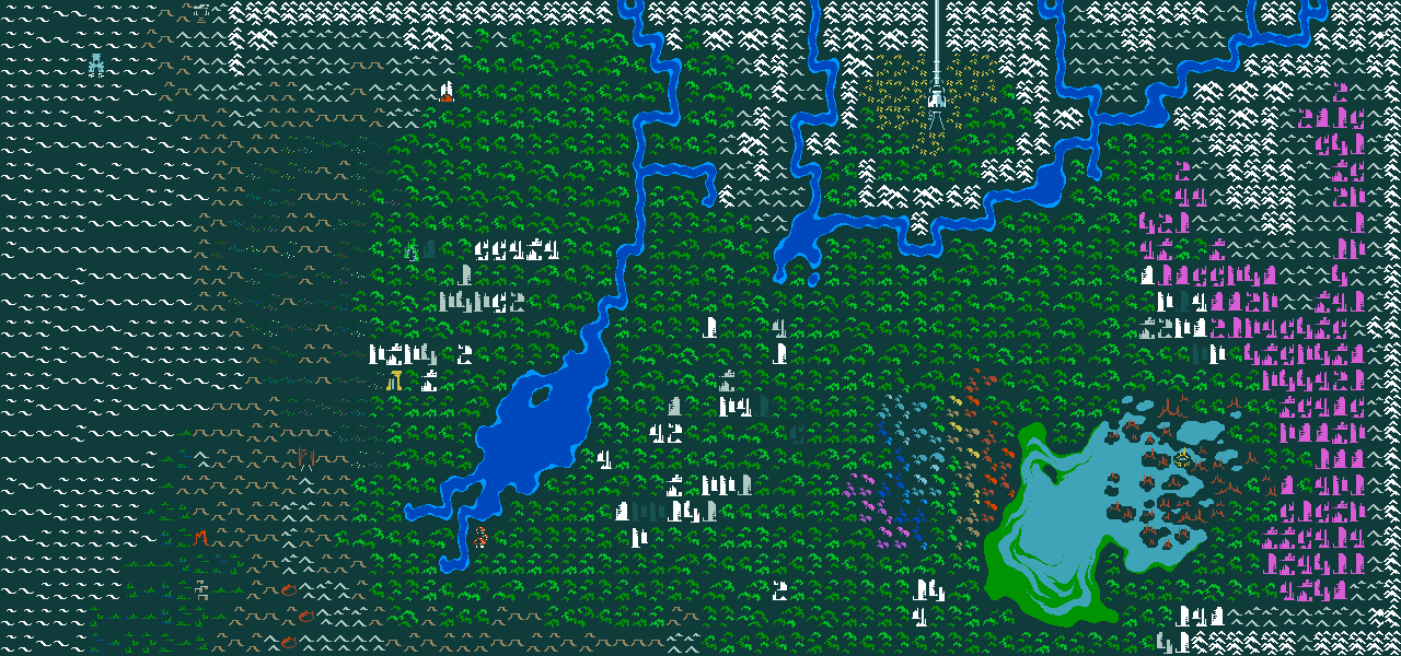 The world map of the rusty world of Qud. Each significant location can be clicked to send the user to the relevant page. If the image map does not load or work, please use the regular article.